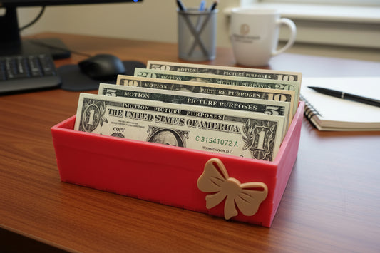 ✨ Cash Stuffing Tray – Acrylic Budget Organizer | Multiple Colors | Made to Order
