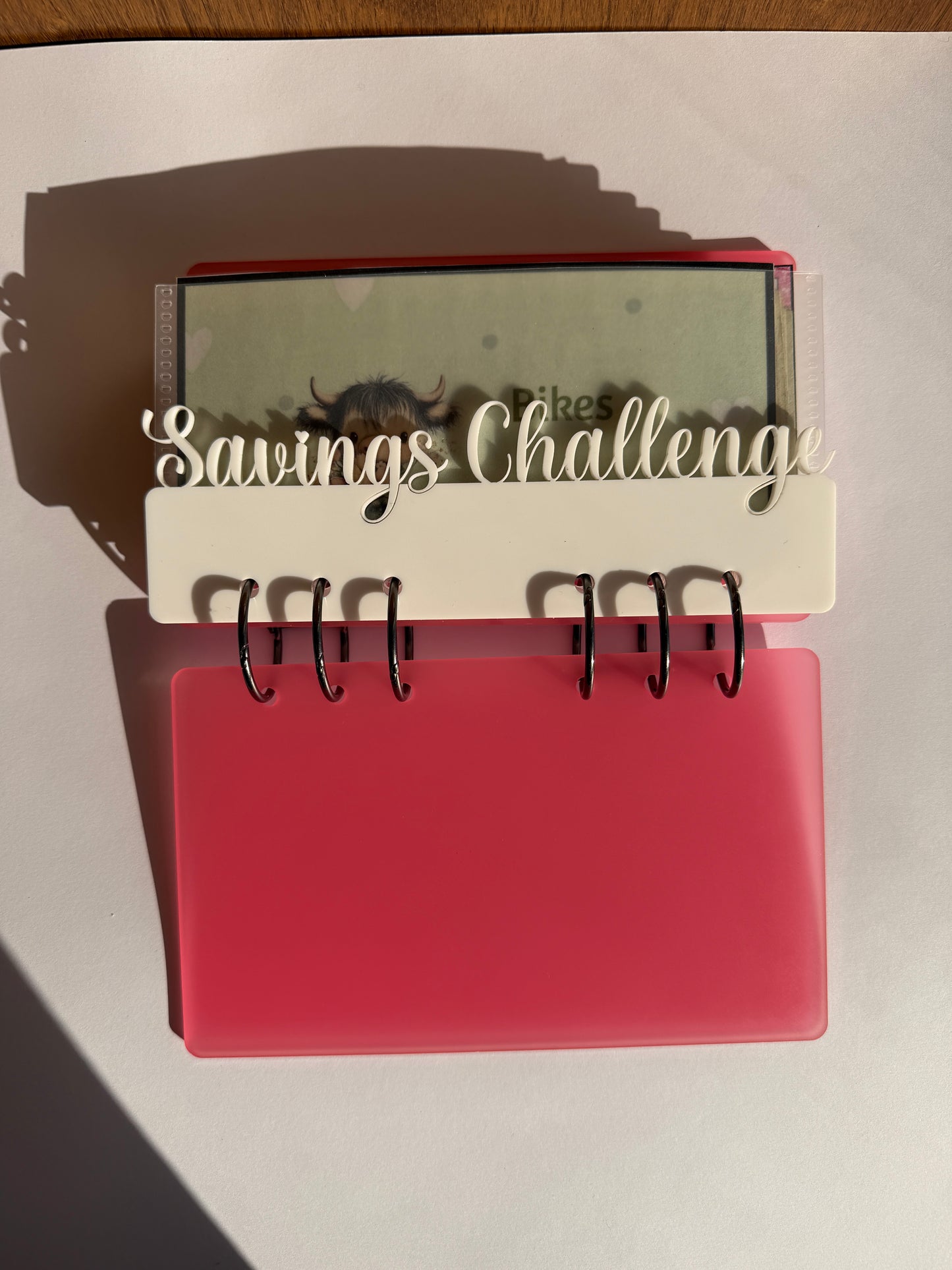 A6 Acrylic Binder Dashboards - Customizable Budget Planner Dividers